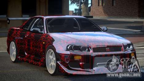 Nissan Skyline R34 GT-R PSI PJ5 para GTA 4