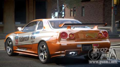 Nissan Skyline R34 GST Racing L5 para GTA 4