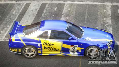 Nissan Skyline R34 GST Racing L7 para GTA 4