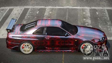 Nissan Skyline R34 GT-R PSI PJ5 para GTA 4