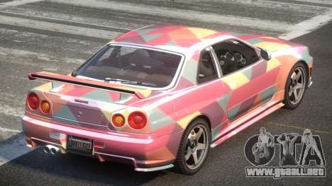 Nissan Skyline R34 GST Racing L8 para GTA 4