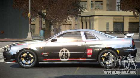 Nissan Skyline R34 GST Racing L1 para GTA 4