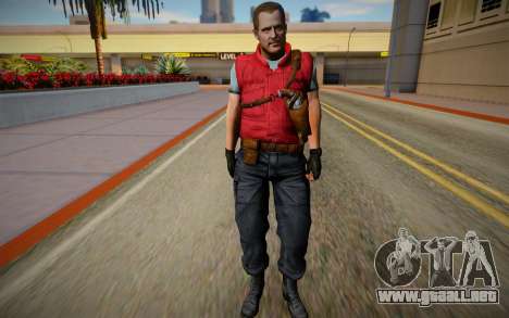 Barry Burton Skin para GTA San Andreas