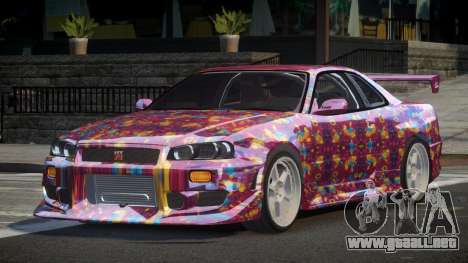 Nissan Skyline R34 GT-R PSI PJ6 para GTA 4