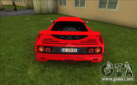 Ferrari F40 (Good car) para GTA Vice City