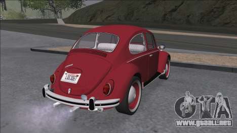 Volkswagen Beetle (Beetle) 1300 1971 - Brasil para GTA San Andreas