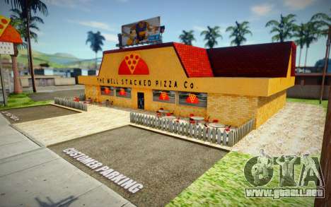 Nueva textura de pizzería en Edlewood para GTA San Andreas