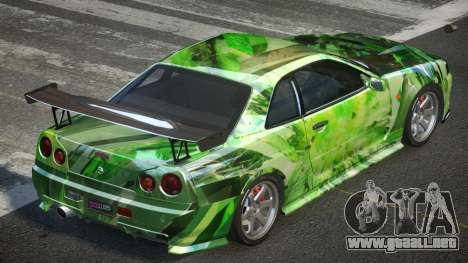 Nissan Skyline R34 BS U-Style PJ10 para GTA 4