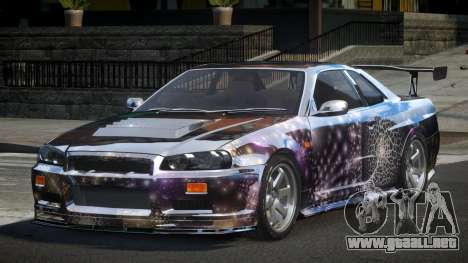 Nissan Skyline R34 BS U-Style PJ5 para GTA 4