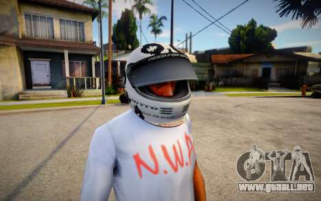 Racing Helmet Leopard para GTA San Andreas