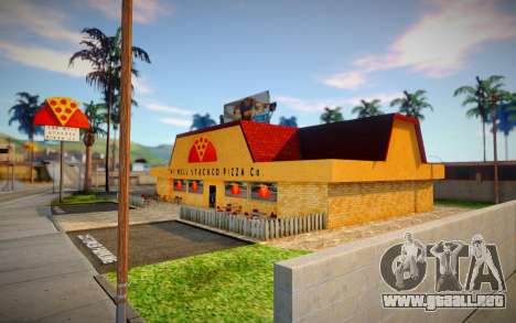 Nueva textura de una pizzería en Edelwood para GTA San Andreas