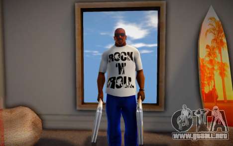 Rock n Roll T-Shirt para GTA San Andreas