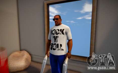 Rock n Roll T-Shirt para GTA San Andreas