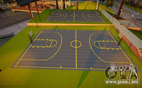 Cancha de baloncesto renovada para GTA San Andreas
