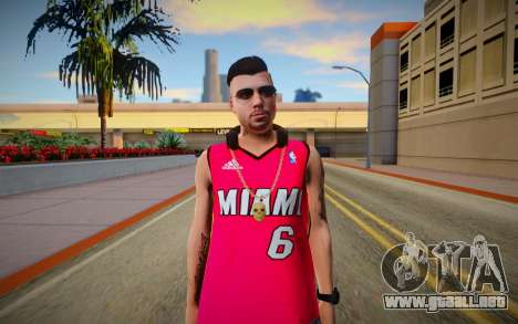 GTA Online Skin Ramdon N23 Male Miami Heat Lebro para GTA San Andreas