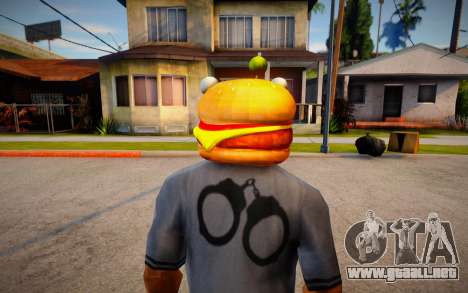 Fortnite Durr Burger Mask for Cj para GTA San Andreas