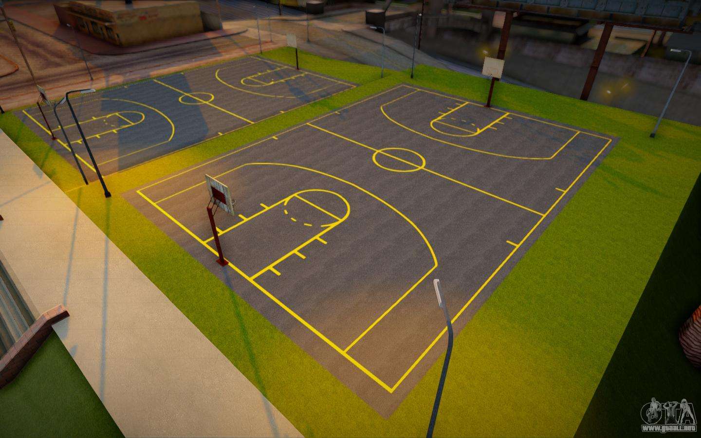 Cancha de baloncesto renovada para GTA San Andreas