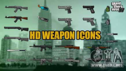 HD Weapon Icons para GTA 4