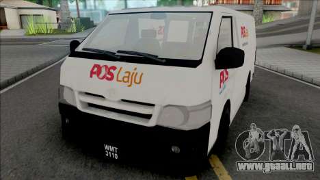 Toyota Hiace PosLaju Malaysian Van para GTA San Andreas