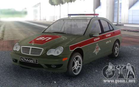 Mercedes-Benz Clase C Policía Militar para GTA San Andreas