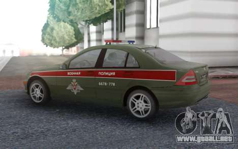 Mercedes-Benz Clase C Policía Militar para GTA San Andreas