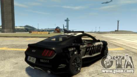 2015 Ford Mustang GT Police (UpdateV2.1) para GTA 4