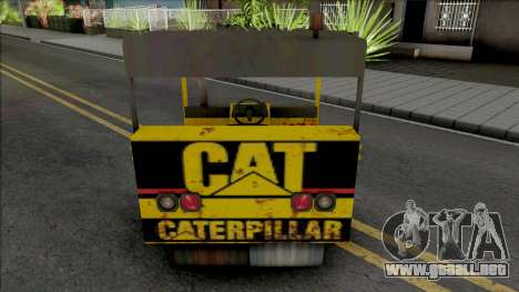 CAT Rodillo Compactador Con Topadora para GTA San Andreas