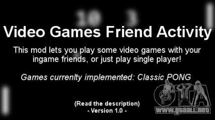 Video Games Friend Activity (VGFA) para GTA 4