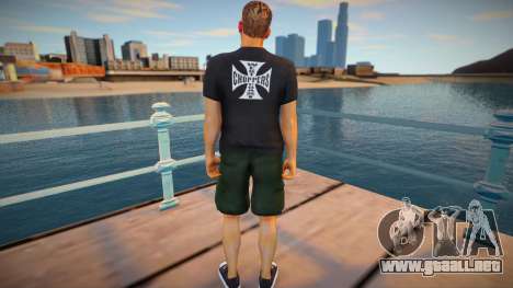 Paul Walker black shirt para GTA San Andreas