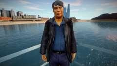 Mafioso ruso con chaqueta de cuero para GTA San Andreas