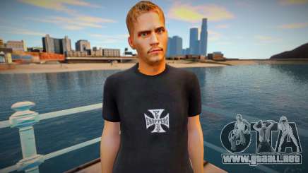Paul Walker black shirt para GTA San Andreas