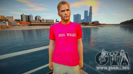 Paul Walker red shirt para GTA San Andreas