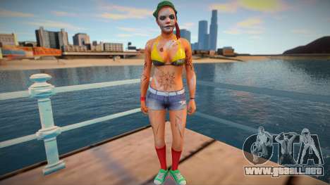 Juggalo Girl From GTA V skin para GTA San Andreas