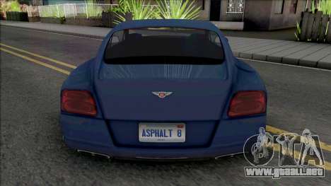 Bentley Continental GT V8 para GTA San Andreas