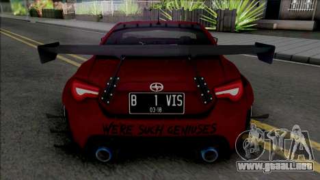 Subaru BRZ Rocket Bunny Susan & Mary para GTA San Andreas