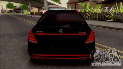 Mercedes-Maybach S650 Black-Red Tuning para GTA San Andreas