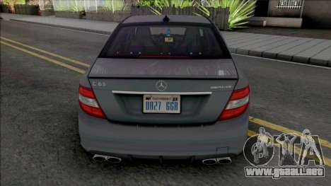 Mercedes-Benz C63 AMG (W204) 2010 [IVF VehFuncs] para GTA San Andreas