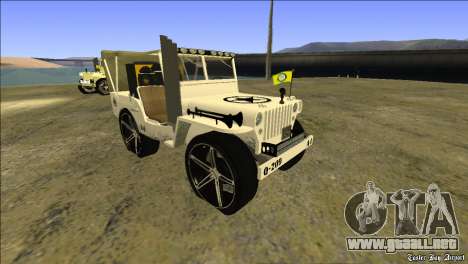 Punjabi Jeep Willy Mod por Harinder Mods para GTA San Andreas