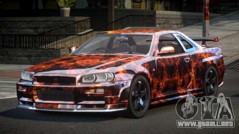 Nissan Skyline R34 PSI-U S4 para GTA 4