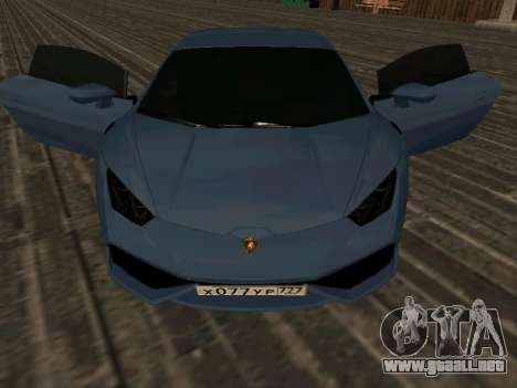 Lamborghini Huracan RUS Plates para GTA San Andreas