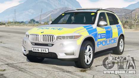 BMW X5 (F15) 2015〡 Policía Metropolitana