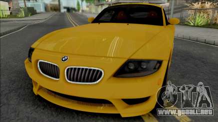 BMW Z4 M Coupe 2008 [IVF ADB VehFuncs] para GTA San Andreas