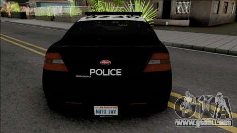 Vapid Torrence Police Las Vanturas v2 para GTA San Andreas