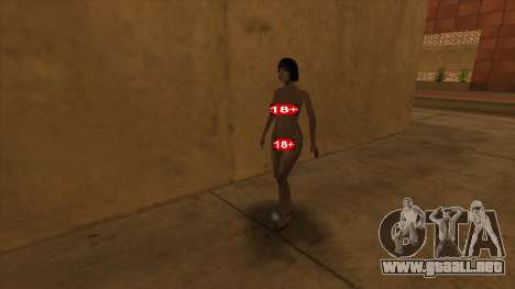 Chicas desnudas Peds Mod Pack (Mujer desnuda) para GTA San Andreas