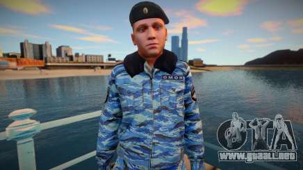 Un oficial de policía con un uniforme de invierno para GTA San Andreas