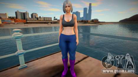 KOF Soldier Girl Different - Blue 2 para GTA San Andreas