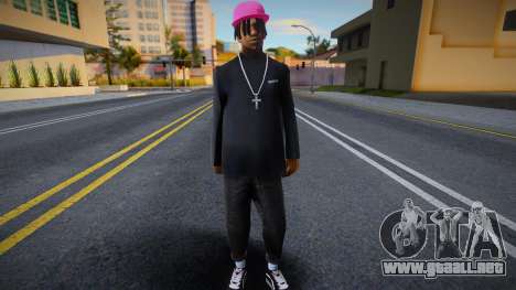 Gorra rosa Fam2, Polo Ralph para GTA San Andreas