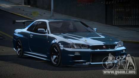 Nissan Skyline R34 PSI Qz para GTA 4