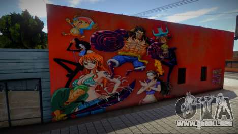 Mural One Piece para GTA San Andreas