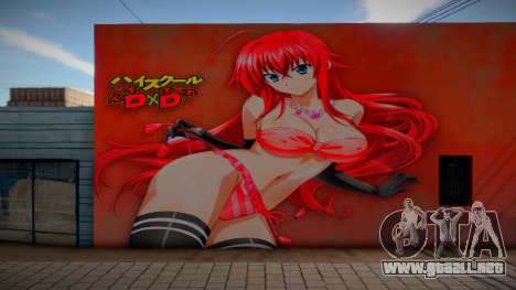 Mural Rias Gremory para GTA San Andreas